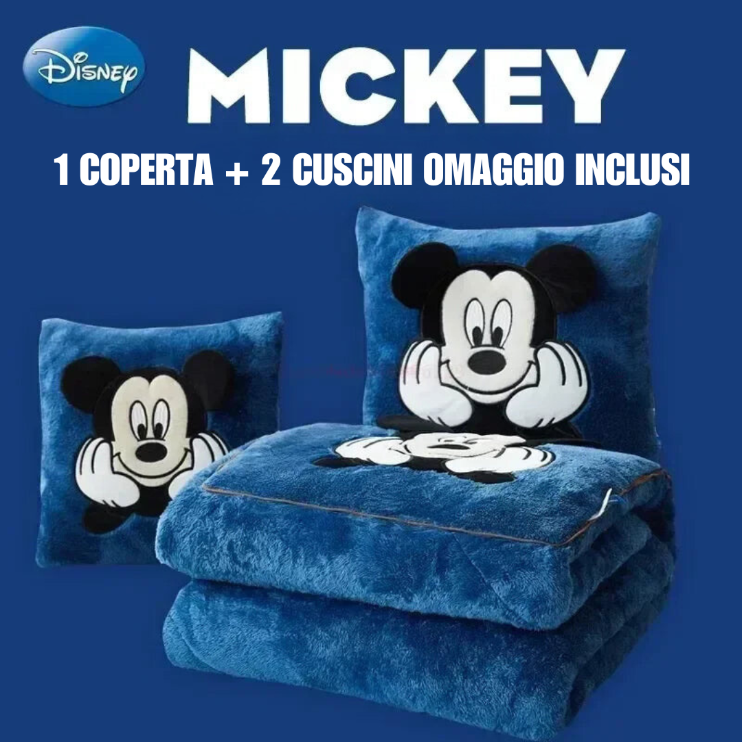 Stitch & Amici™ - Coperta Calda + 2 Cuscini Omaggio inclusi
