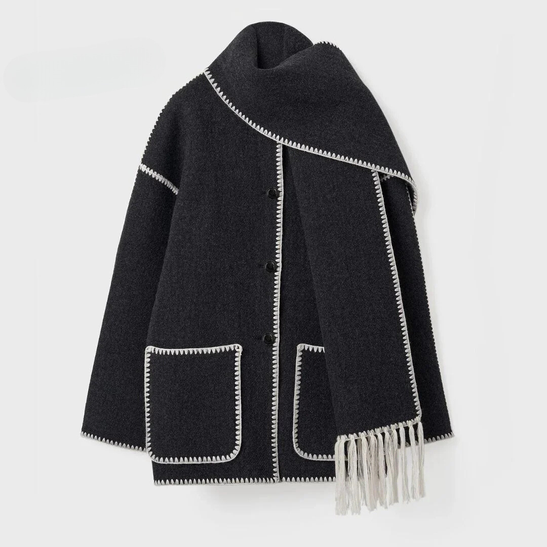 Laura | Cappotto con sciarpa
