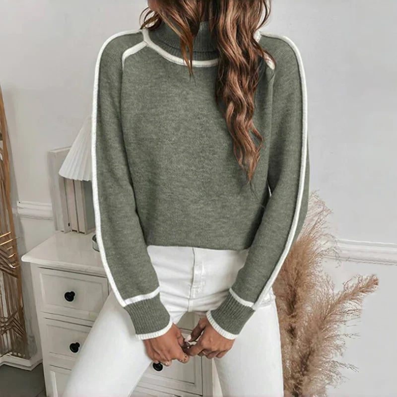 Maglione Casual Lavorato a Maglia