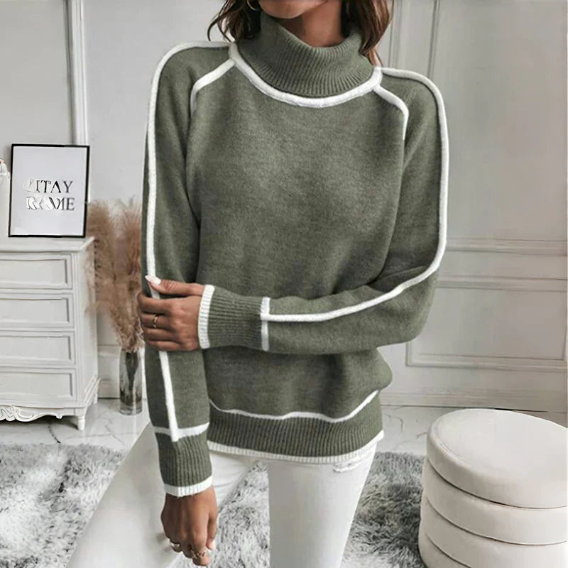 Maglione Casual Lavorato a Maglia