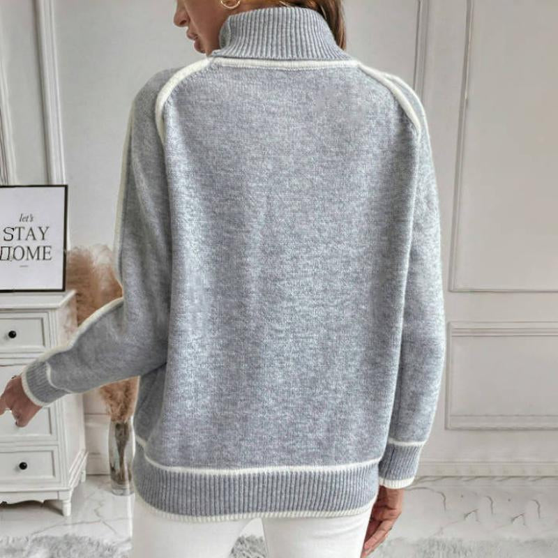 Maglione Casual Lavorato a Maglia