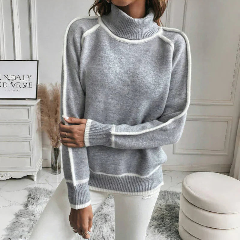 Maglione Casual Lavorato a Maglia