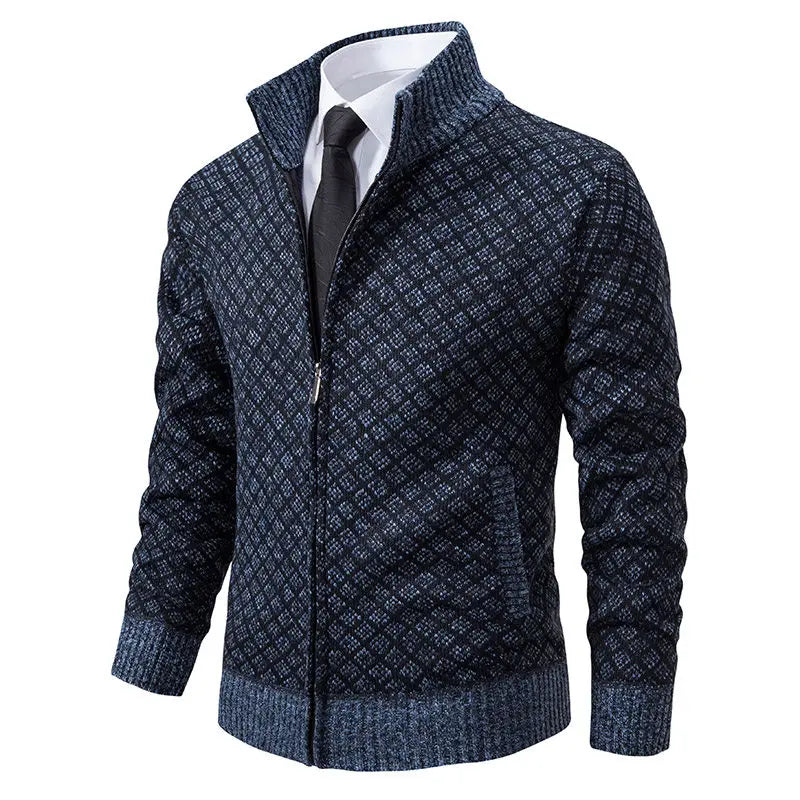 Maglione collo alto a zip