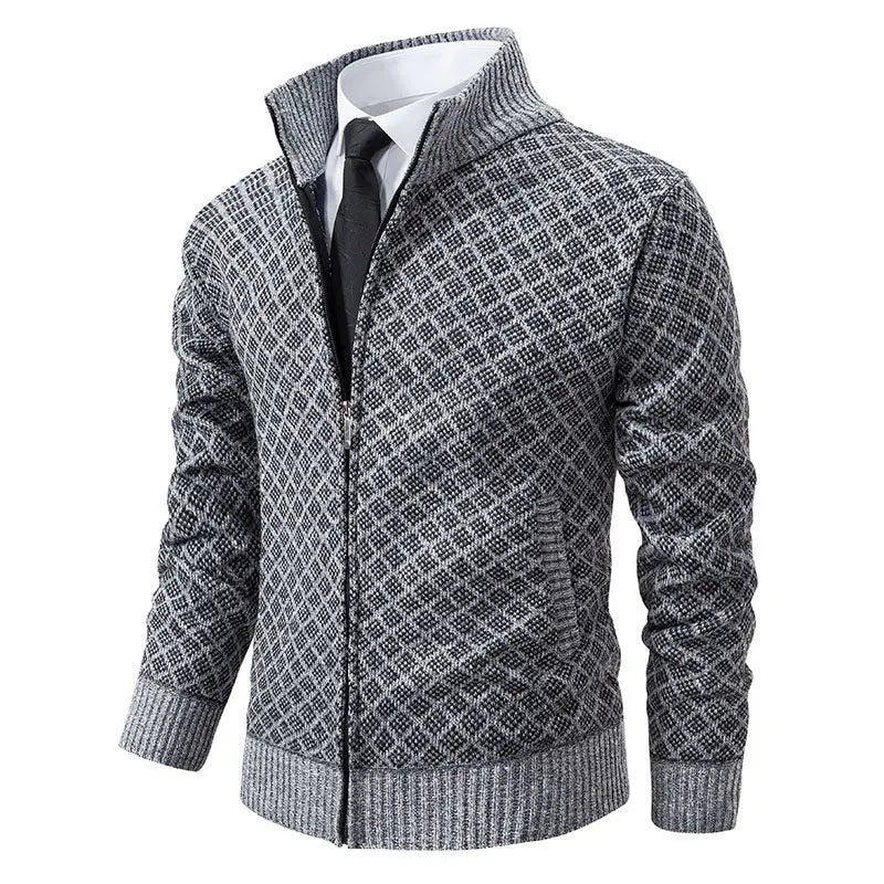 Maglione collo alto a zip