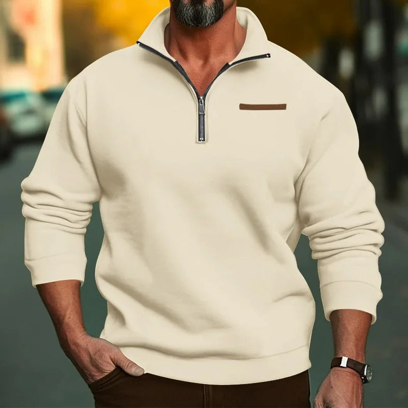 Maglione Uomo con colletto alla coreana