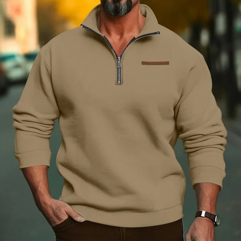 Maglione Uomo con colletto alla coreana