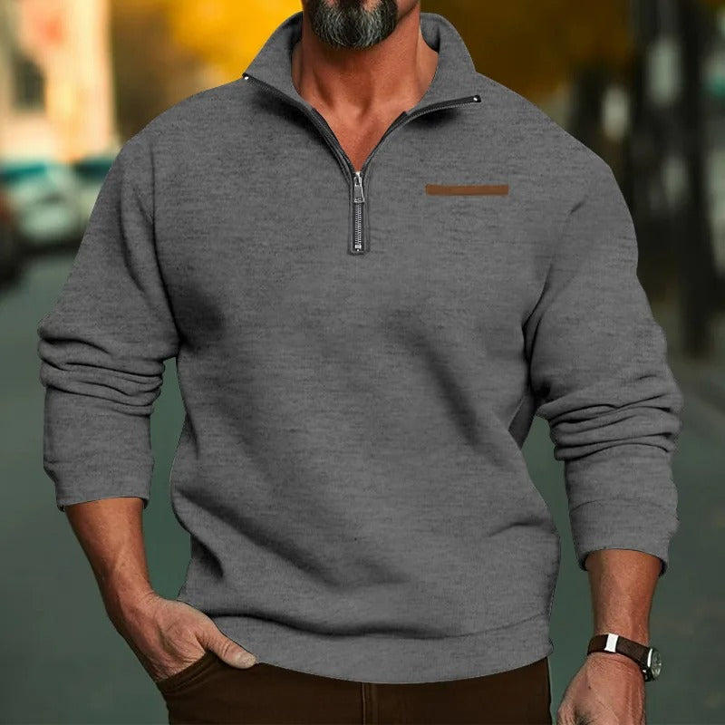 Maglione Uomo con colletto alla coreana