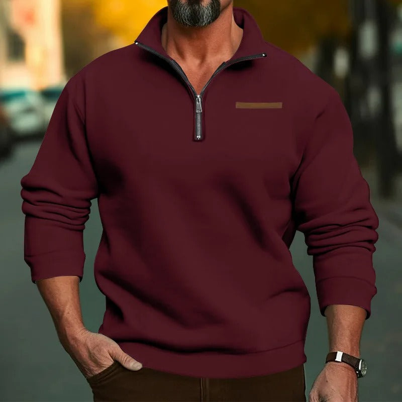 Maglione Uomo con colletto alla coreana