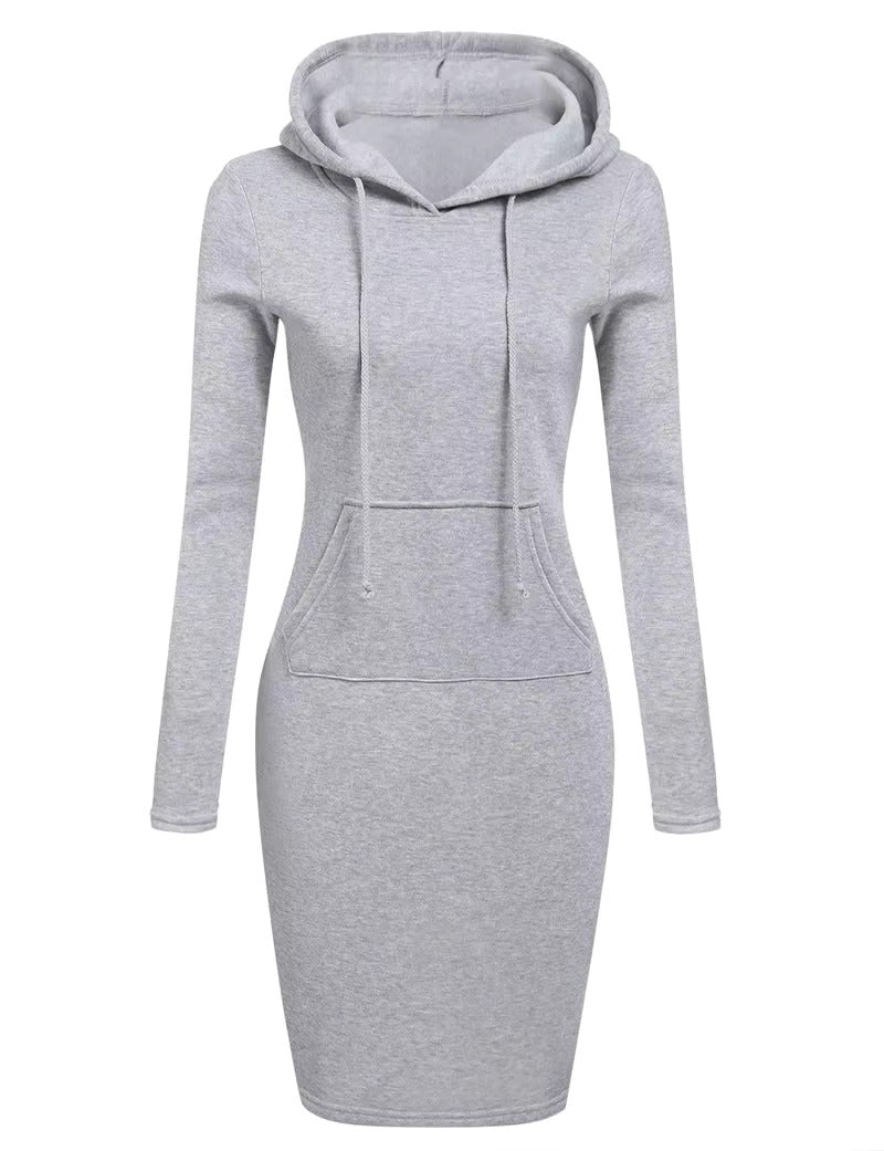 Vestito lungo cappuccio
