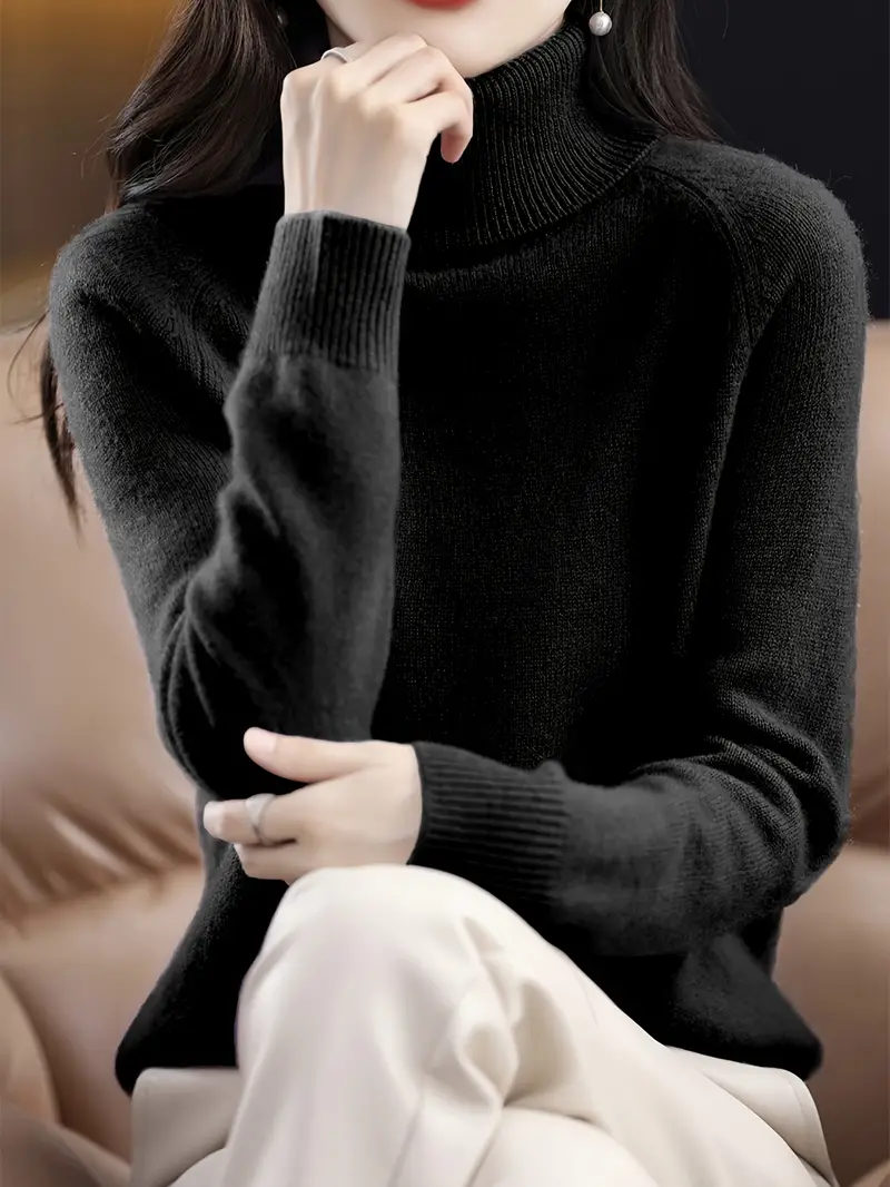 Maglione donna collo alto