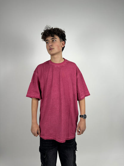 T-shirt washed magenta