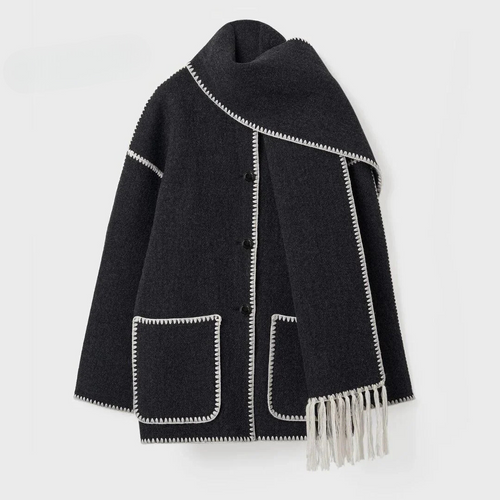Laura | Cappotto con sciarpa
