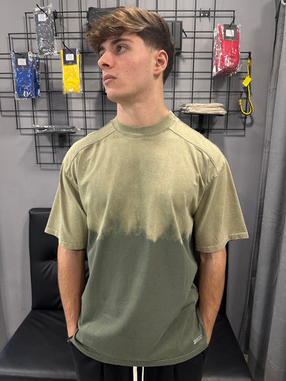 T-shirt verde slavato