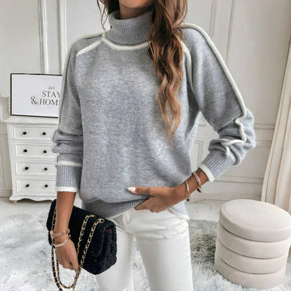 Maglione Casual Lavorato a Maglia