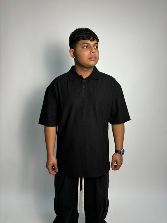 Polo oversize nera