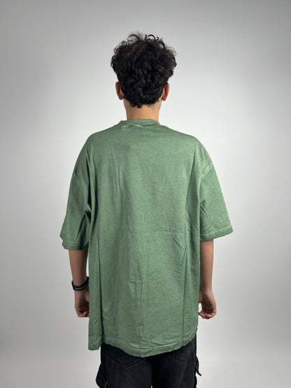 T-shirt washed verde G