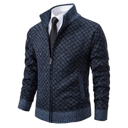 Maglione collo alto a zip