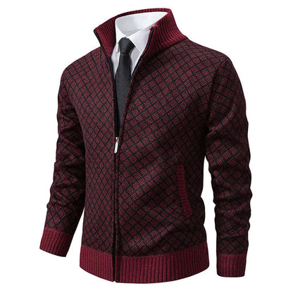 Maglione collo alto a zip