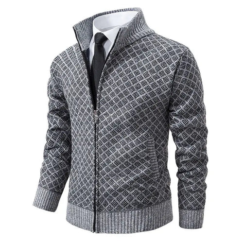 Maglione collo alto a zip