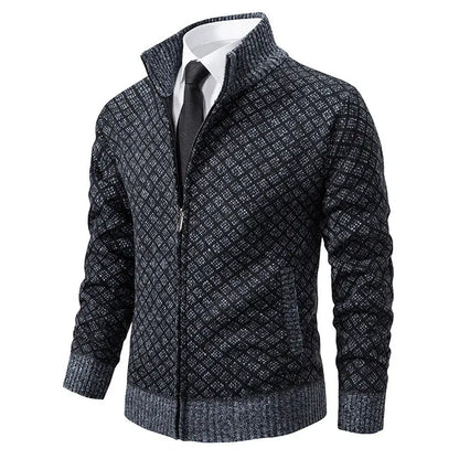 Maglione collo alto a zip