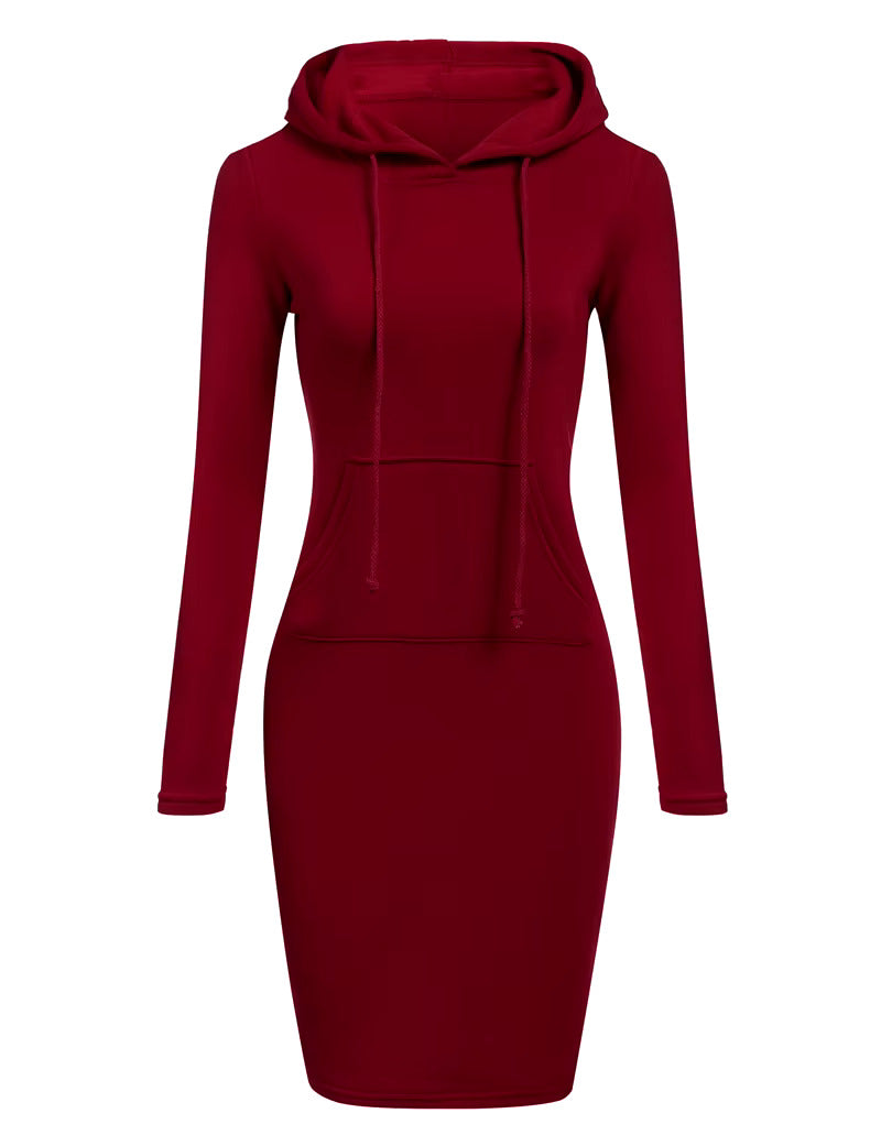 Vestito lungo cappuccio